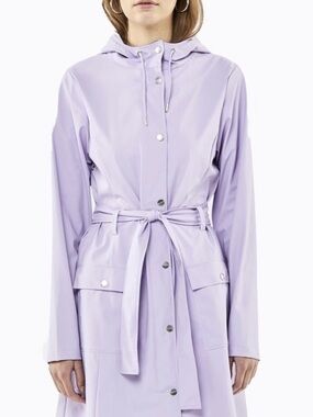 Rains Lilac Hooded Raincoat